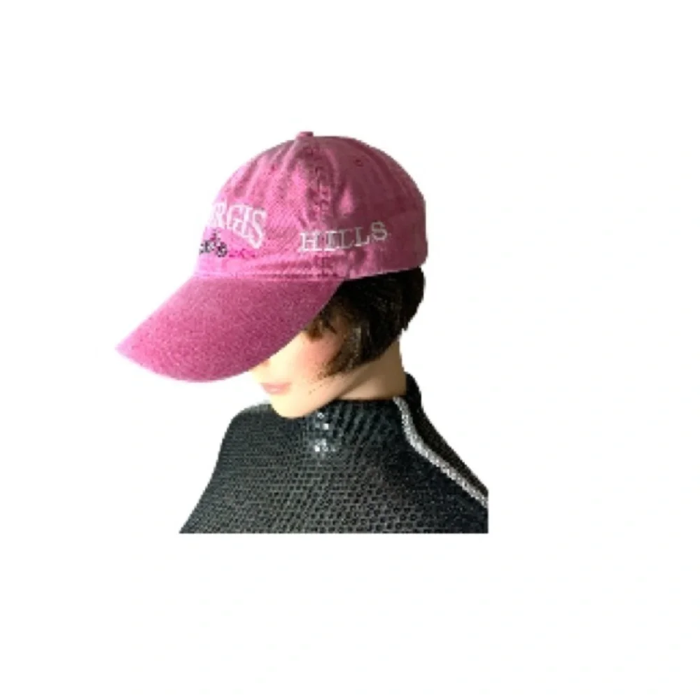 Sturgis Black Hills motorcycle rally pink baseball cap vintage